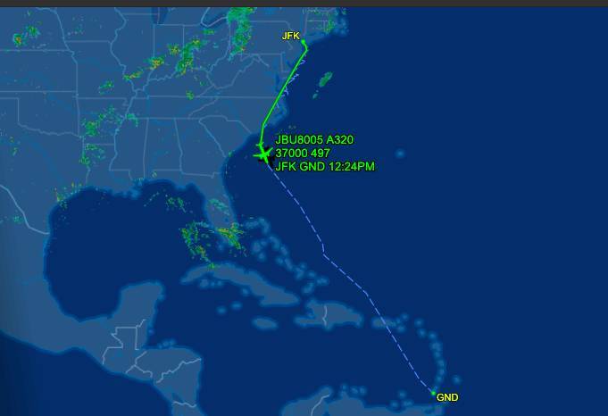 JetBlue charter flight to arrive in Grenada today