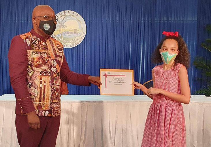 Girl tops Tobago