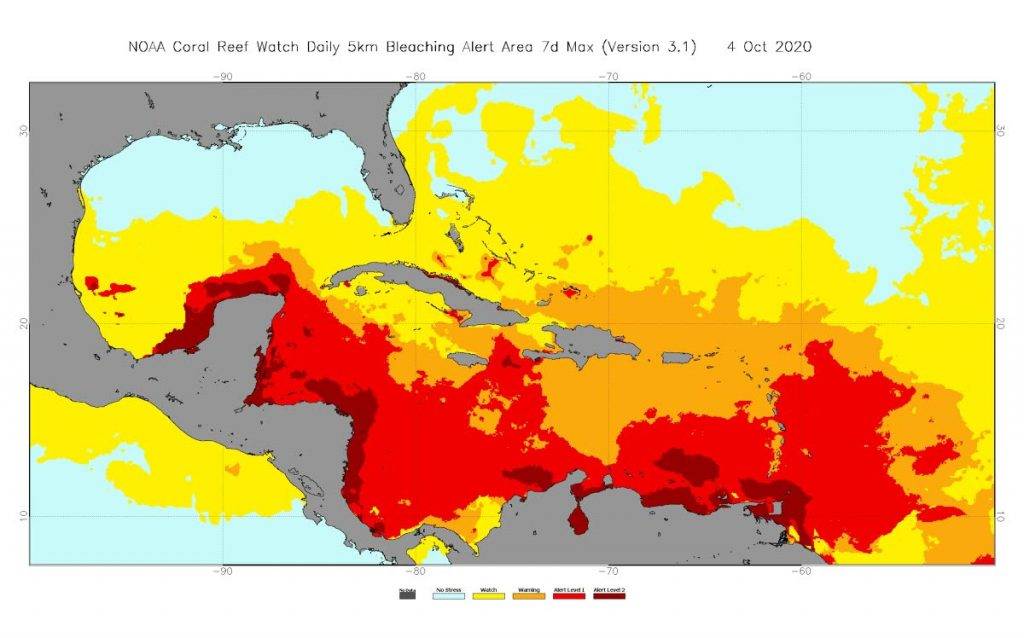 Caribbean Sea heating up