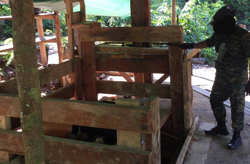  Mining tunnels in South Rupununi destroyed